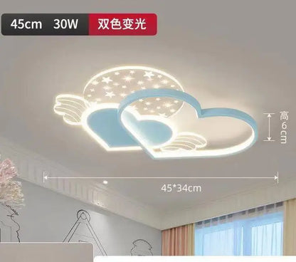 DecorBites™ Love Ceiling Lamp: Modern Adjustable LED Chandelier for Boys & Girls Room