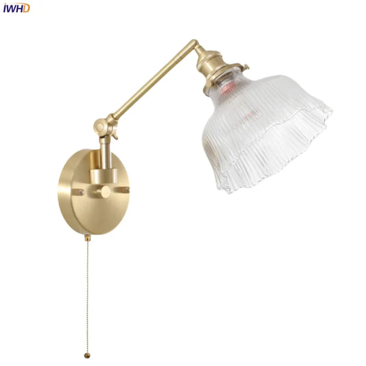 DecorBites™ Clear Glass LED Wall Sconce Switch Light - Nordic Minimalism Design