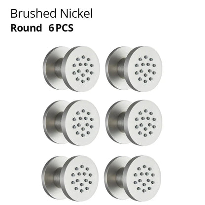 DecorBites™ Brass Body Round Shower SPA Jets for Luxurious Bathroom Massage Experience