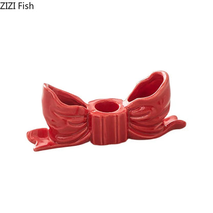 DecorBites™ Bowknot Candle Holder | Desk Decoration, Aroma Diffuser, Home Aroma Container