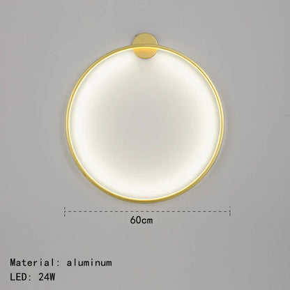 DecorBites™ Gold Black Ring LED Wall Light Living Room Bedroom Lamp Seconce