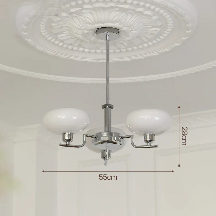 ثريا LED بتصميم كرة زجاجية من DecorBites™ لغرفة نوم فرنسية حديثة