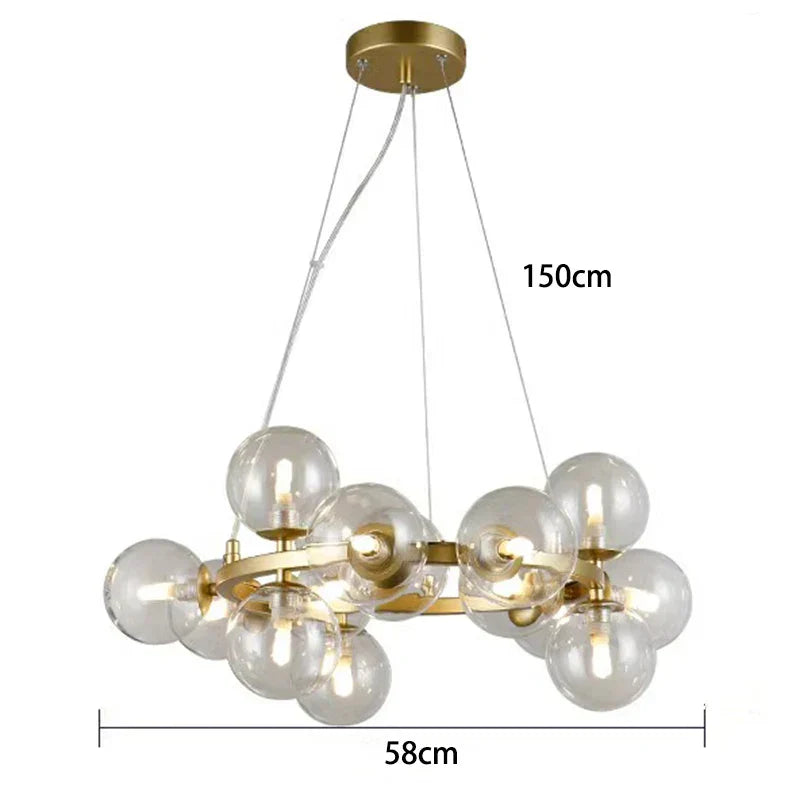 DecorBites™ LED Pendant Light Chandeliers for Modern Home Decor Living Room Dining Room Lighting