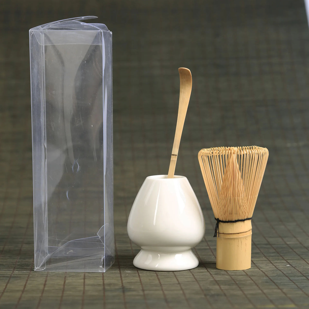 Juego de Ceremonia del Té de Bambú Japonés™ Decorbites Batidor de Matcha Molinillo de Herramientas