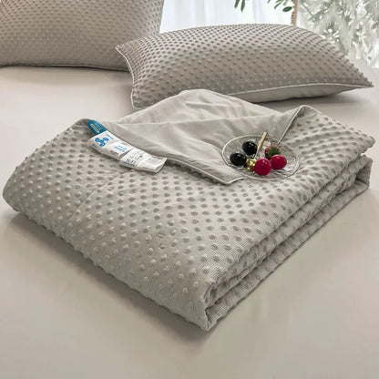 بطانية تدليك تبريد DecorBites™ للمنزل، لحاف سرير مزدوج مفرد