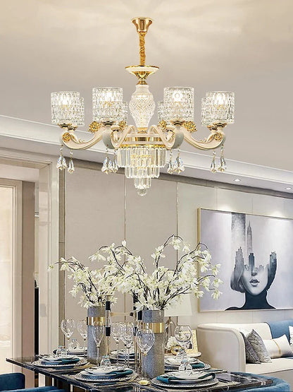 DecorBites™ Crystal Ceiling Chandelier: Modern European Style, High-class Luxury for Living Room, Dining Room