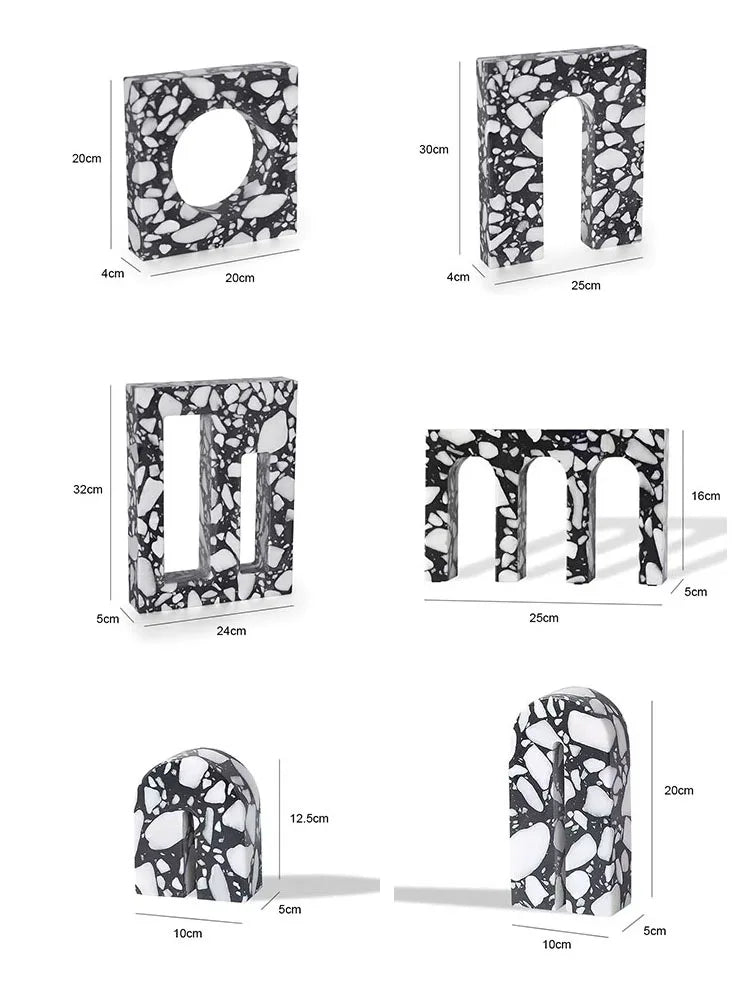 منحوتة تيرازو مقوسة من DecorBites™ لديكور المنزل