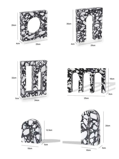 منحوتة تيرازو مقوسة من DecorBites™ لديكور المنزل