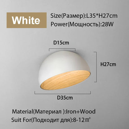 DecorBites™ Duo Ceiling Light Kitchen Living Room Bedroom Wood Lamp Post-modern Design