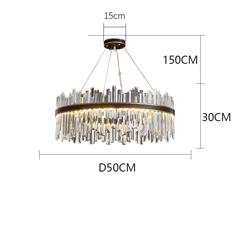 ثريا كريستال DecorBites™‎ معلقة لغرفة المعيشة وغرفة النوم والسقف، إضاءة داخلية فاخرة