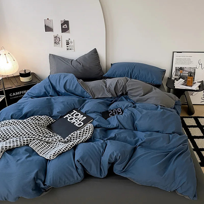 طقم غطاء لحاف قطني من DecorBites™ مع أربطة زاوية