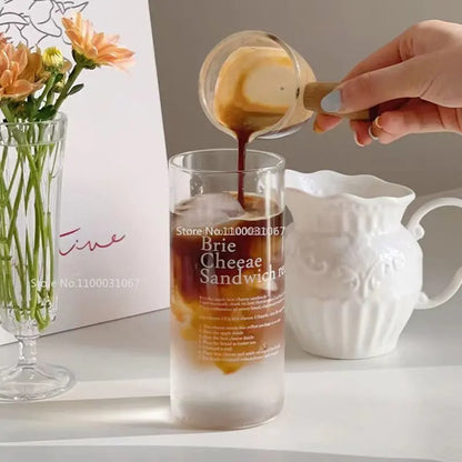 DecorBites™ Glass Coffee Mug Tea Milk Beer Tumbler Heat-resistant Drinking Cup