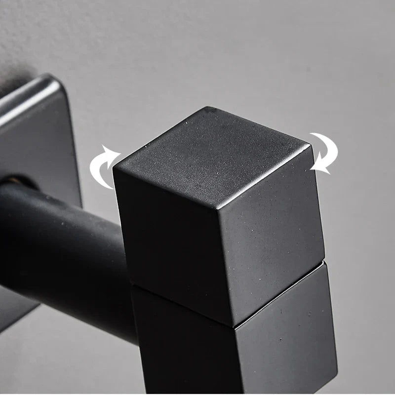 صنبور غسالة ملابس أسود مثبت على الحائط من DecorBites™ - صنبور مياه للحديقة والحمام الخارجي