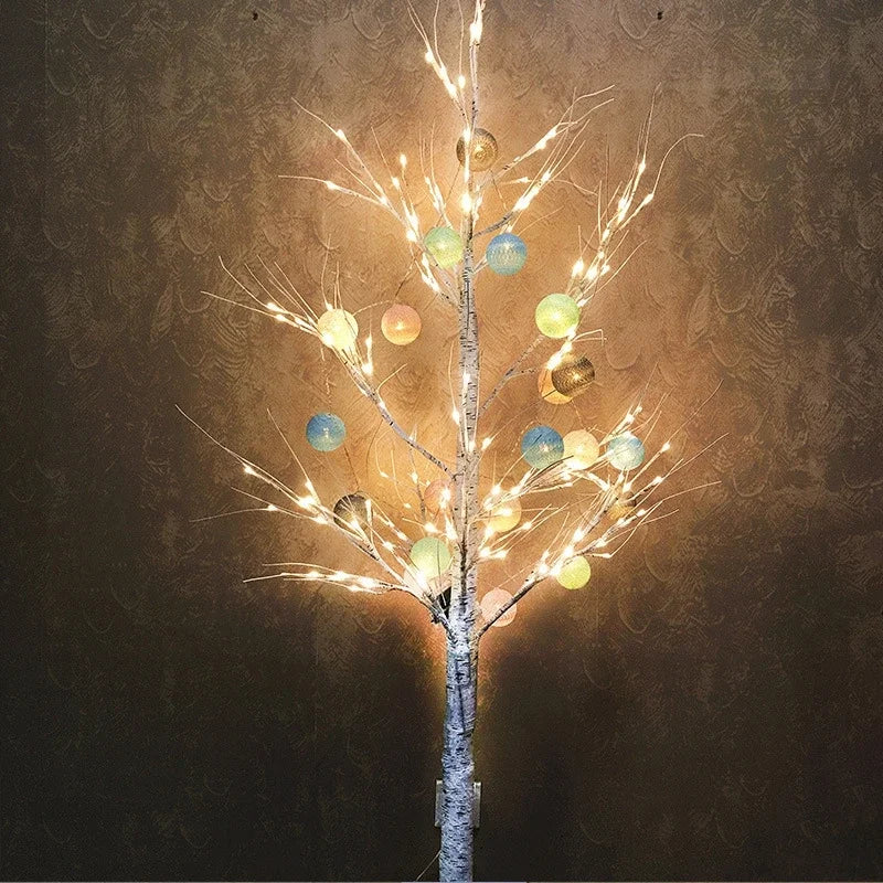 Lámparas de mesa DecorBites™ LED con forma de abedul blanco para decoración navideña, fiestas y bodas