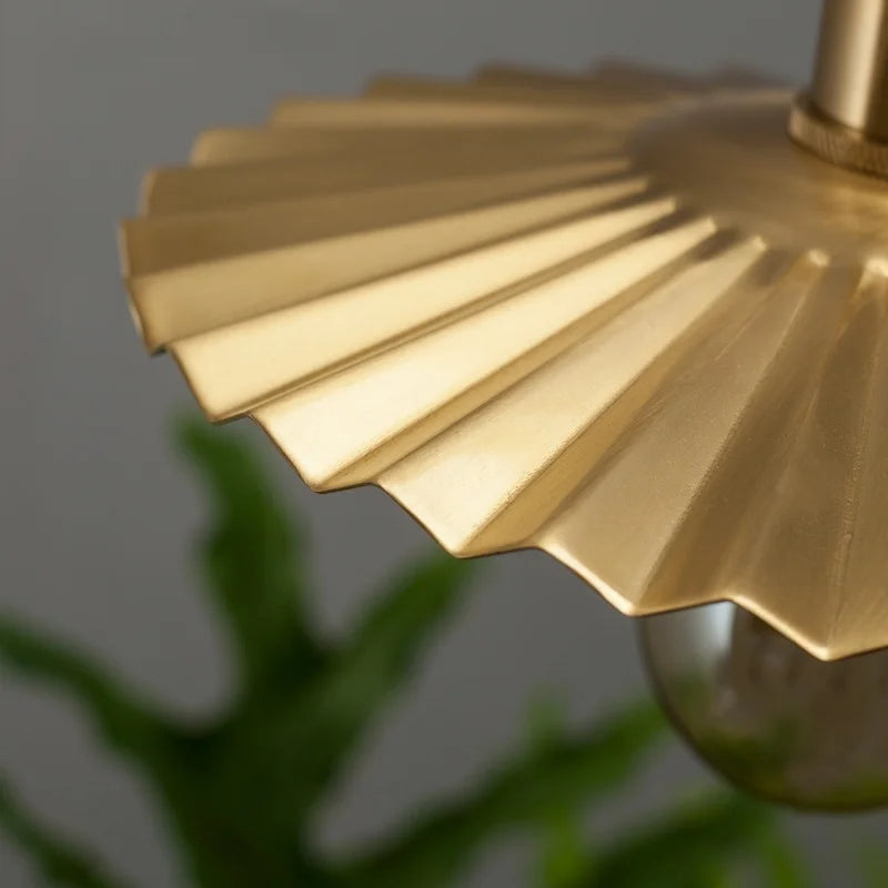 Decorbites™ Messing-Falten-LED-Hängeleuchten für Vintage-Loft-Dekoration und Beleuchtung