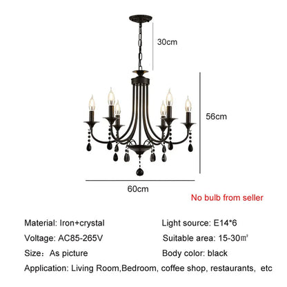 DecorBites™ Elegant Crystal Pendant Chandelier for Home and Hospitality Spaces