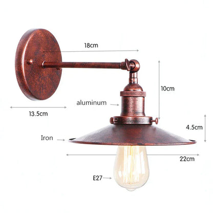 Decorbites™ Industrielle Vintage Wandlampe in Silber/Roségold für Schlafzimmer und Wohnzimmer