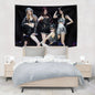 Decobites Kpop Black Pink Girl Group Tapestry Banner Concert Decorative Painting