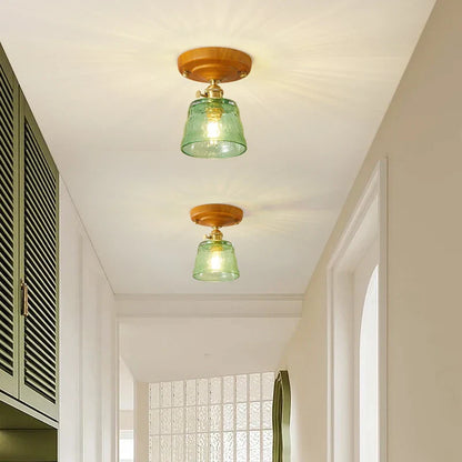 DecorBites™ Brass Glass Ceiling Lamp Modern LED Light Fixture - Elegant Home Decor