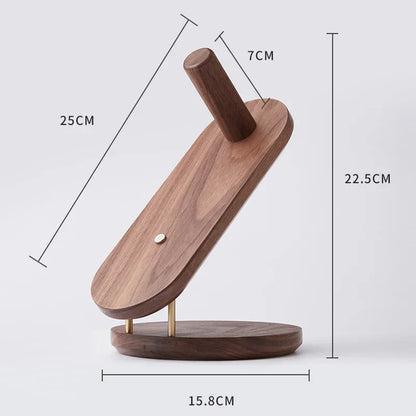 DecorBites™ Hair Dryer Holder for Dyson Supersonic - Walnut Beech Wood Bathroom Rack