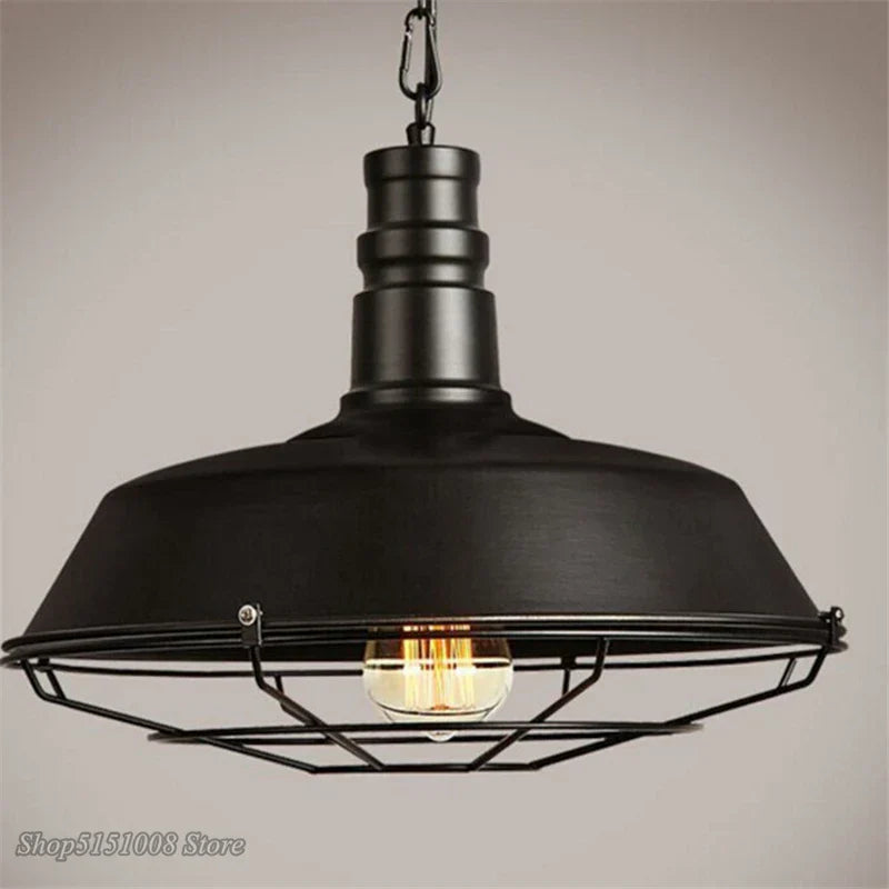 DecorBites™ Iron Pendant Lights for Dining Room, Cafe, Clothing Store - Industrial Retro Loft Style