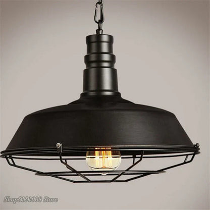 DecorBites™ Iron Pendant Lights for Dining Room, Cafe, Clothing Store - Industrial Retro Loft Style