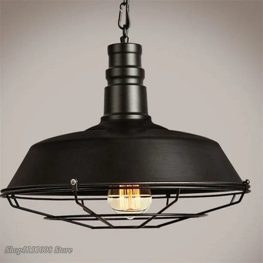 DecorBites™ Iron Pendant Lights for Dining Room, Cafe, Clothing Store - Industrial Retro Loft Style