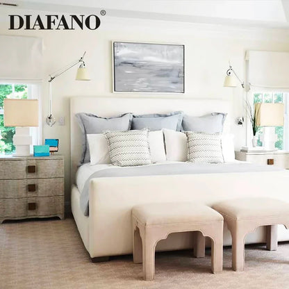 مصباح حائطي DecorBites™ قابل للتعديل من الألومنيوم مع ذراع تأرجح طويل للسرير والدراسة