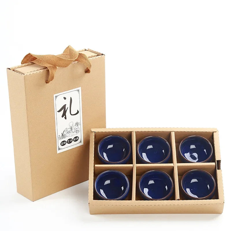 DecorBites™ Ice Cracking Ceramic Tea Espresso Coffee Cups Set