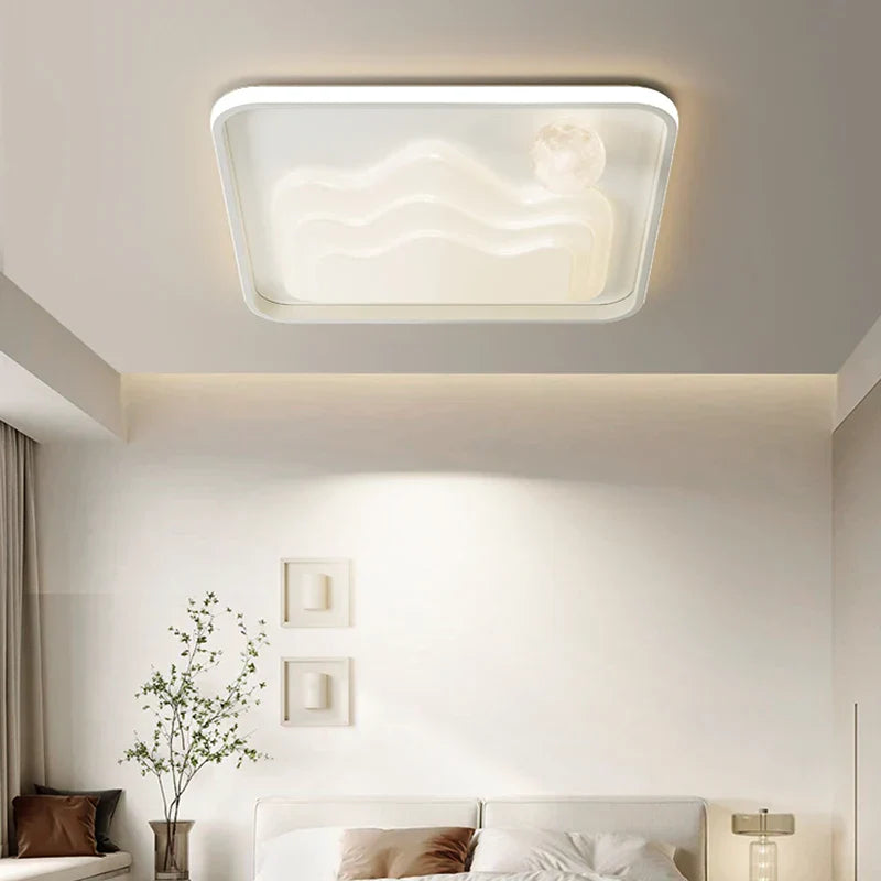 DecorBites™ LED Chandelier: Modern Lighting Fixture for Home Decor, White Lustre Lights