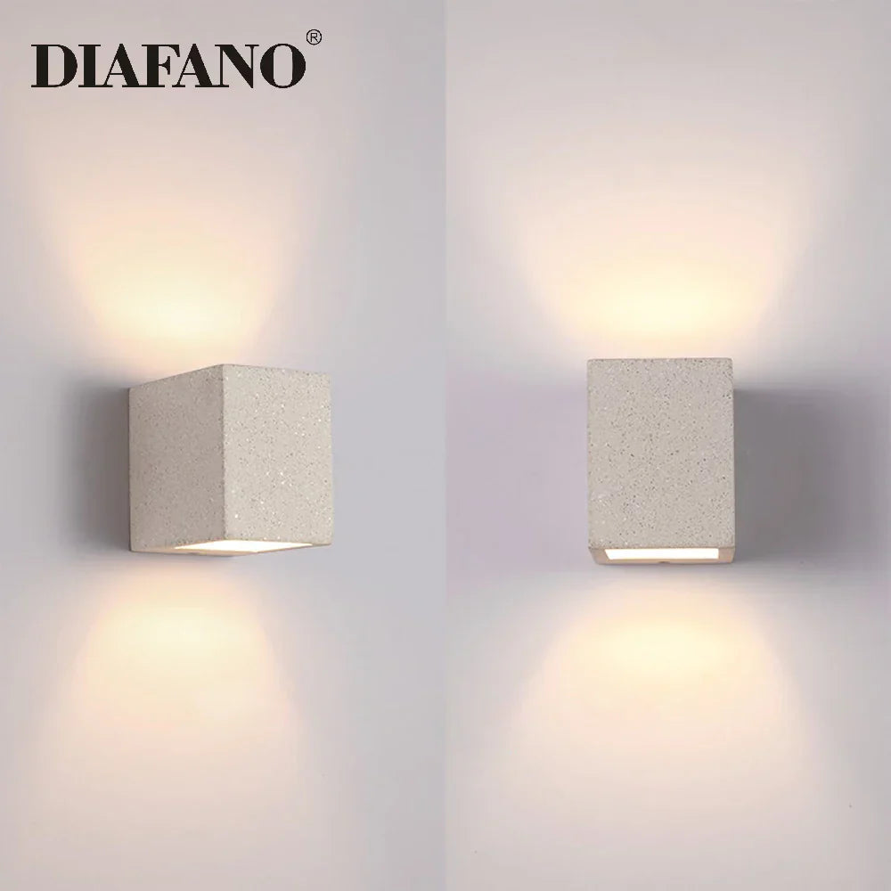 DecorBites™ Cement Wall Lamp: Creative G9 Concrete Sconce for Home, Hotel, Kitchen Lighting