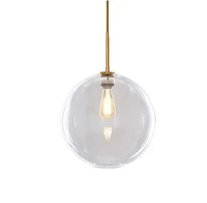 DecorBites™ Glass Ball Pendant Light for Living and Dining Spaces