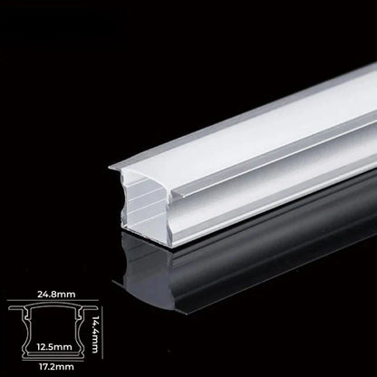 DecorBites™ LED Aluminum Profiles Corner Channel with Transparent/Milky Diffuser for Strip Lights