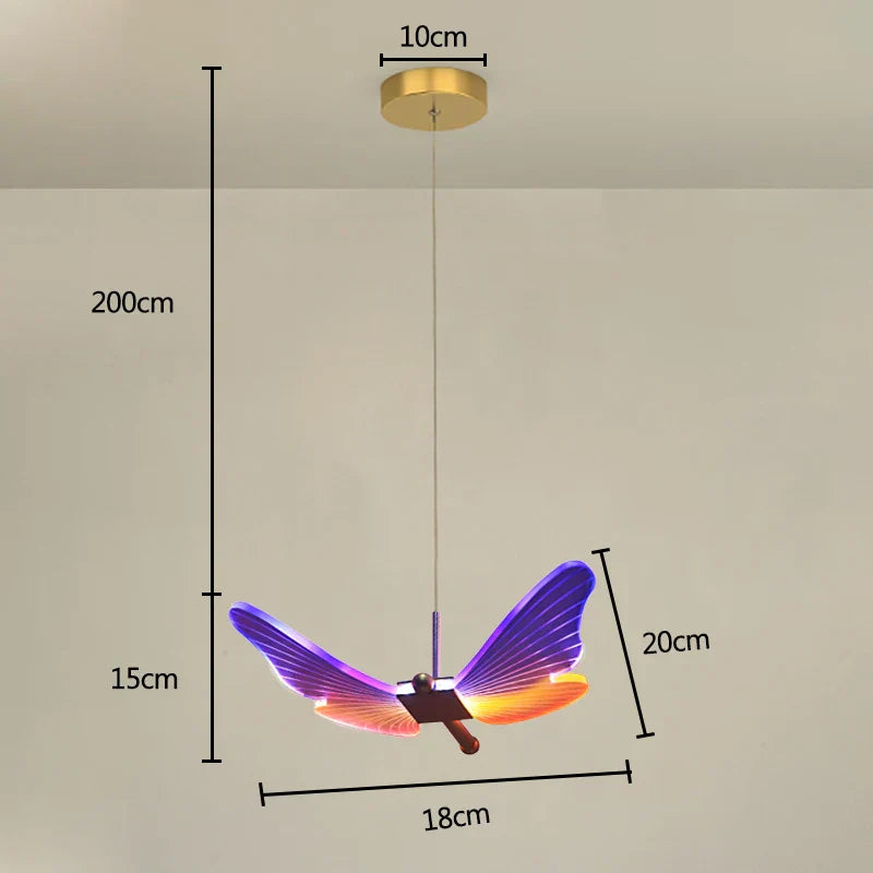 DecorBites™ Butterfly Pendant Lights - Nordic Indoor Hanging Lamp for Living and Dining Room