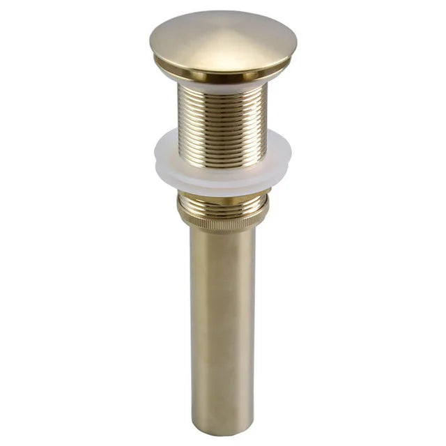 DecorBites™ Brushed Gold Basin Faucet Deck Mounted Sink Tap Hot Cold Chrome Brass