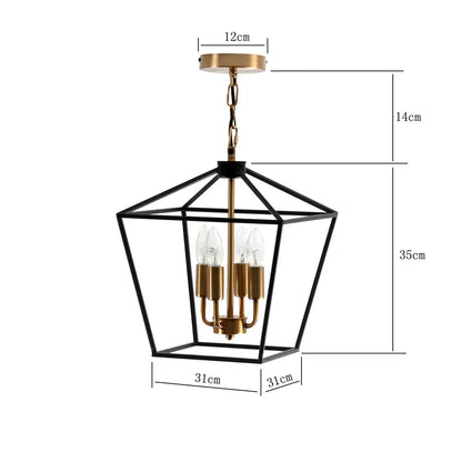 DecorBites™ Country Style Iron LED Chandelier for Home Lighting