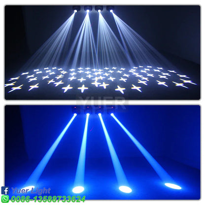 Decorbites™ Luz LED de Cabeza Móvil Spot 100W con Prisma para DJ, Escenario y Fiesta