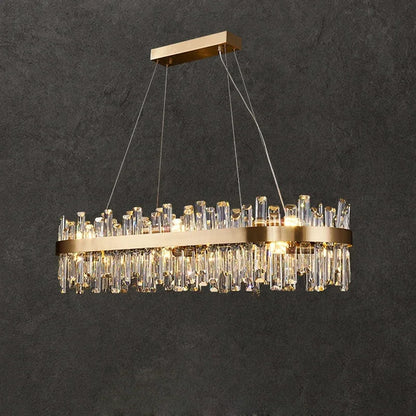 DecorBites™ Crystal LED Chandelier for Luxurious Living & Dining Spaces