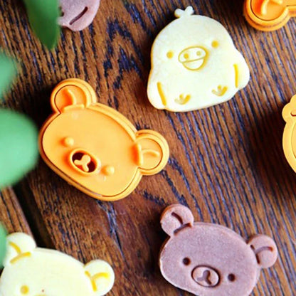 DecorBites™ Cute Bear Sandwich Mold & Cookie Cutter Baking Set