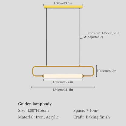 Lámpara colgante LED DecorBites™ para comedor, sala de estar y restaurante