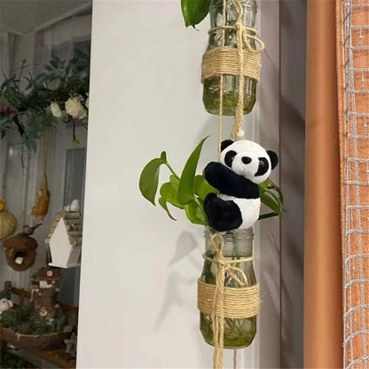 Colgante de peluche con clip DecorBites™ de panda adorable - Decoración pequeña y divertida para el dormitorio