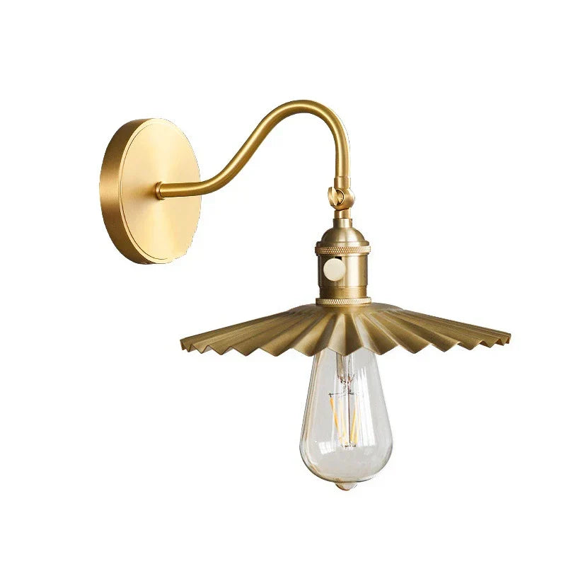 DecorBites™ LED Copper Wall Lights | Pull Chain Switch | Indoor Bedroom Living Room Lamp