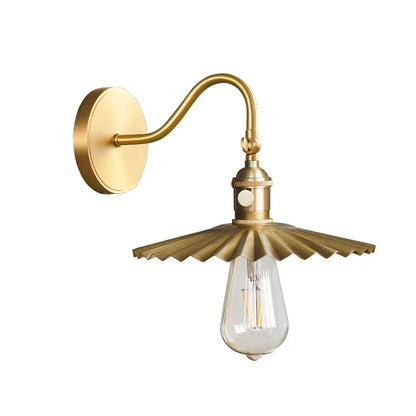 DecorBites™ LED Copper Wall Lights | Pull Chain Switch | Indoor Bedroom Living Room Lamp