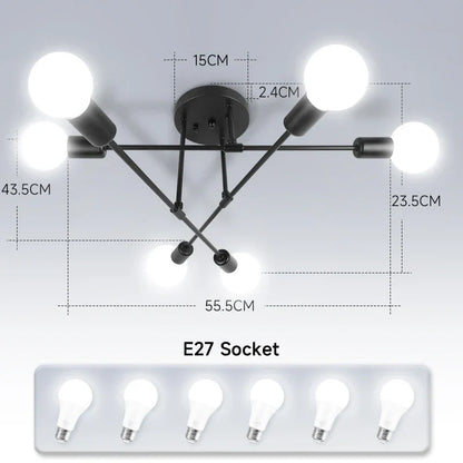 Lámpara colgante de techo LED DecorBites™ para cocina, sala de estar y decoración del hogar