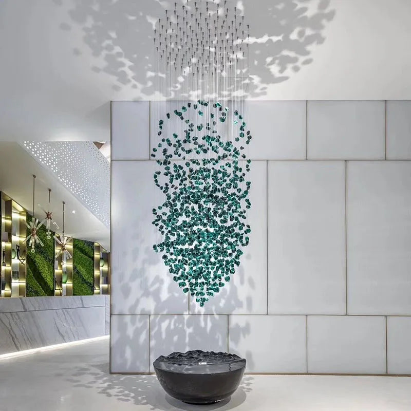 Decorbites™ Luxus-Kristall-Leuchter: Moderne LED-Beleuchtung für Treppenhaus & Eingangsbereich mit Design für lange Flure
