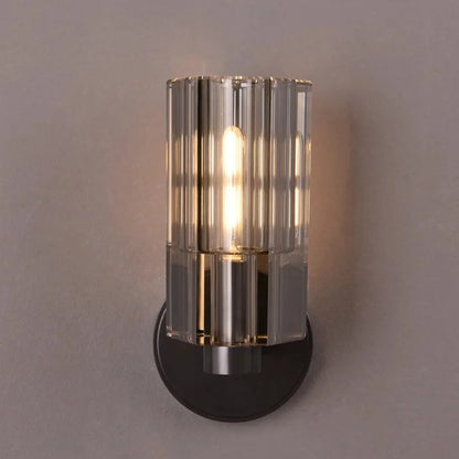 DecorBites™ Crystal Wall Lamp: Luxe Bronze Black Copper Sconce Light Fixture