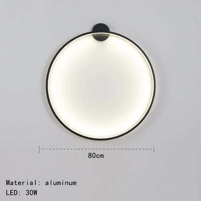 DecorBites™ Gold Black Ring LED Wall Light Living Room Bedroom Lamp Seconce