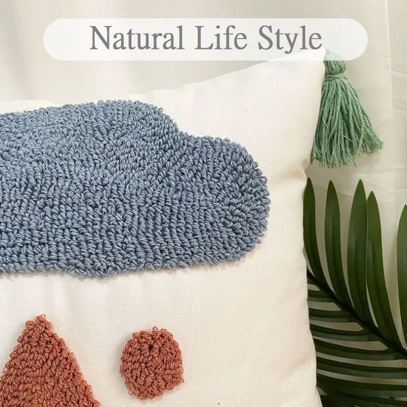 DecorBites™ Embroidered Decorative Pillowcases 45x45 - Sofa Cushions Covers & Home Decor