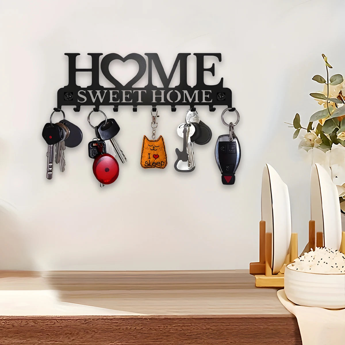 Black Metal Key Holder