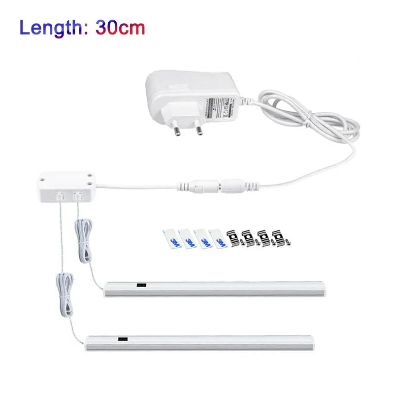 DecorBites™ LED Under Cabinet Light Hand Sweep PIR Motion Sensor Wardrobe Lamp